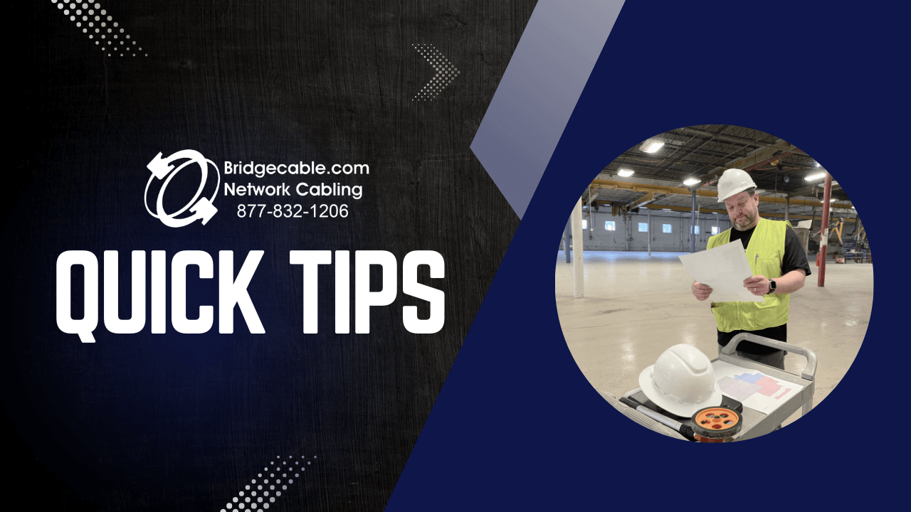 Network Cabling Installation 133 Bridge Cable Quick Tips YouTube Thumbnail