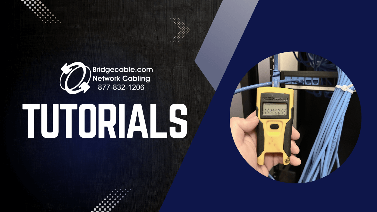 Network Cabling Installation 132 Bridge Cable Tutorials YouTube Thumbnail