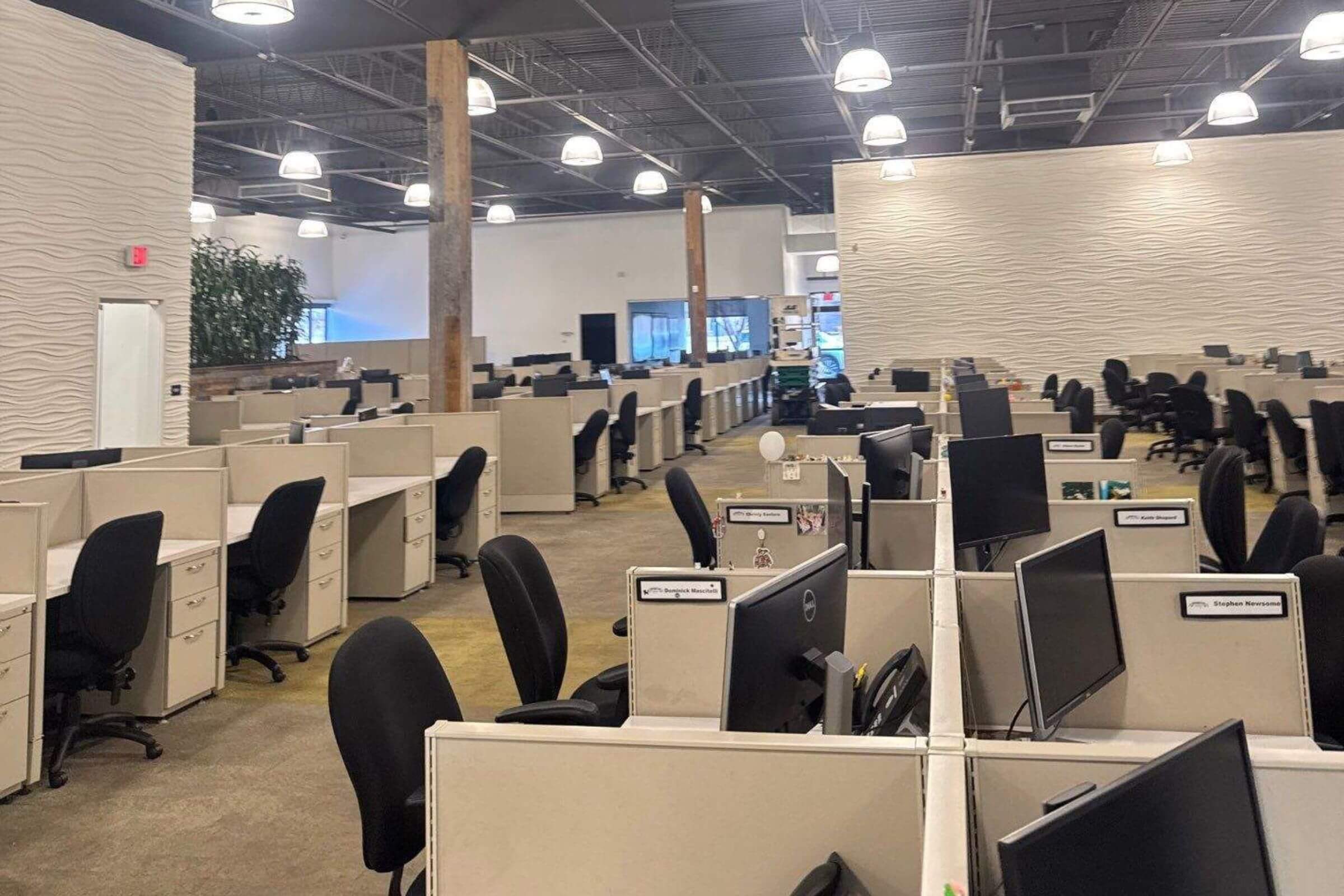 A commercial office space