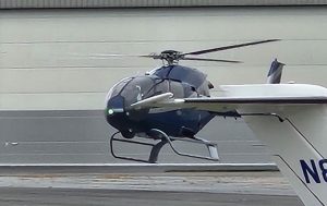 The Evolution of Network Cabling in Airports 1 helicopter supported by network cabling at an airport