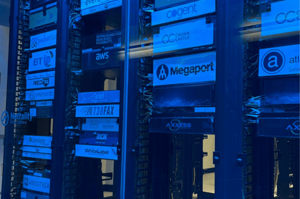 Data Center Network Cabling – Pottstown, PA 1 Structured network cabling expertly installed at a Pottstown, PA data center